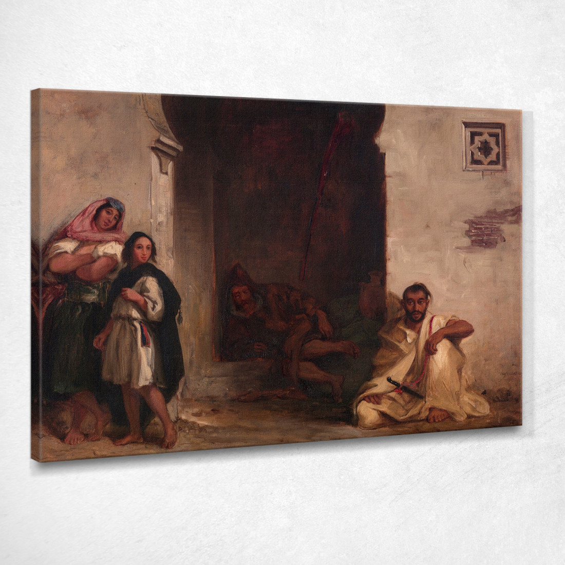 Strada A Meknes  Eugène Delacroix edx114 quadro stampato su tela