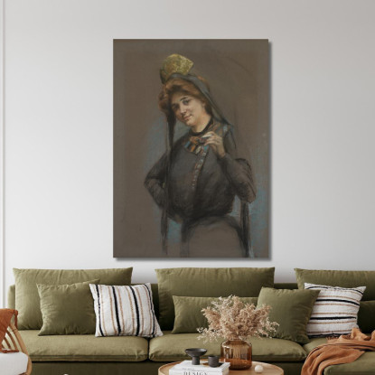Sigaretta Alice Pike Barney apb20 quadro stampato su tela
