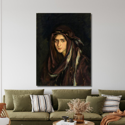 Laura In Costume Arabo Alice Pike Barney apb58 quadro stampato su tela