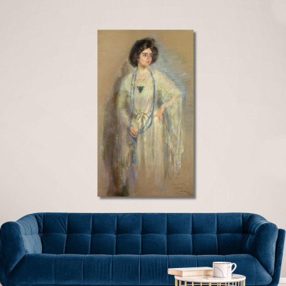 Laura In Bianco Alice Pike Barney apb61 quadro stampato su tela