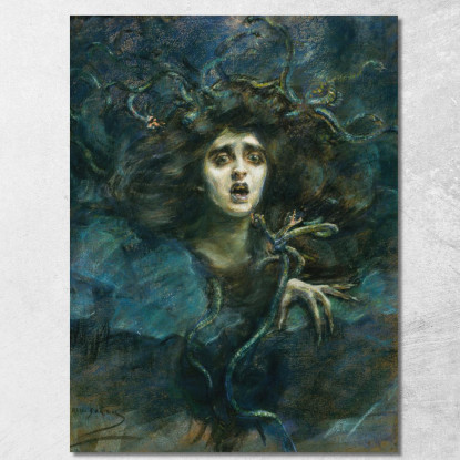 Medusa Laura Dreyfus Barney Alice Pike Barney apb73 quadro stampato su tela