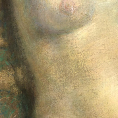 Nudo Contro Lo Schermo Alice Pike Barney apb87 quadro stampato su tela