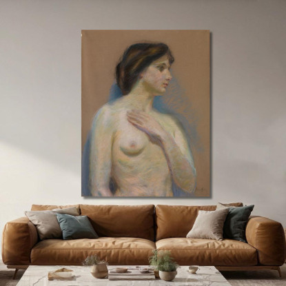Nudo Alice Pike Barney apb89 quadro stampato su tela