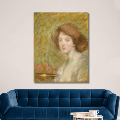 Fioritura Di Pesco Alice Pike Barney apb93 quadro stampato su tela