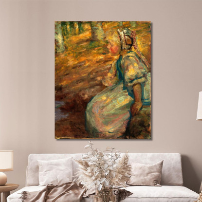 Contadina Alice Pike Barney apb94 quadro stampato su tela