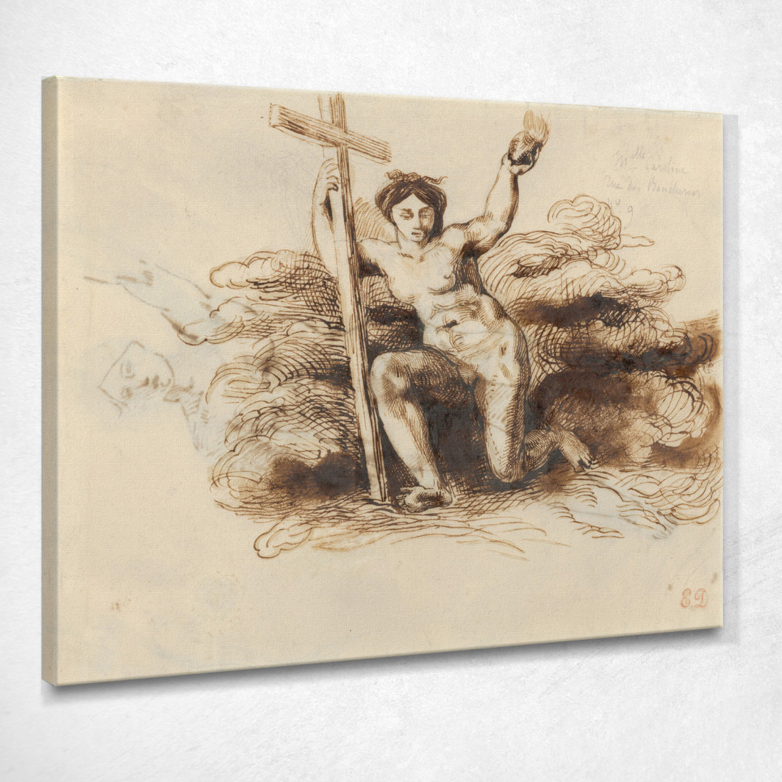 La Figura Della Religione Eugène Delacroix edx133 quadro stampato su tela
