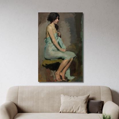 Studio Di Una Donna Seduta Alice Pike Barney apb104 quadro stampato su tela