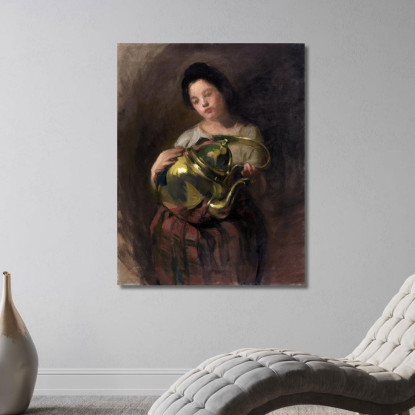Il Bollitore D'Ottone Alice Pike Barney apb107 quadro stampato su tela