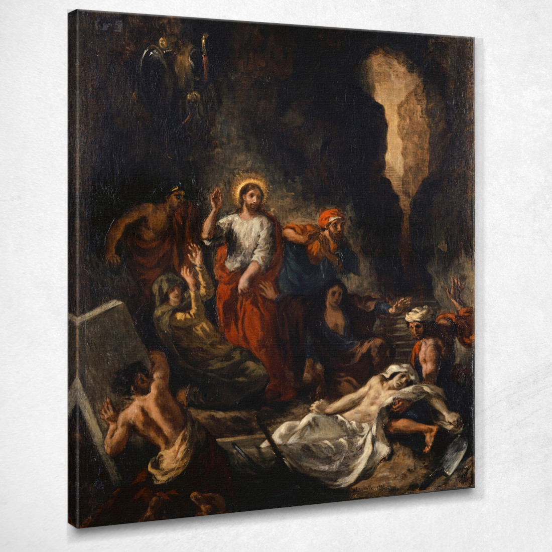 La Resurrezione Di Lazzaro Eugène Delacroix edx138 quadro stampato su tela