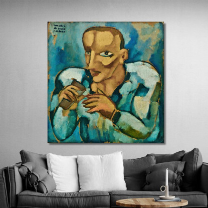 O Ratto Amadeo de Souza-Cardoso asc13 quadro stampato su tela