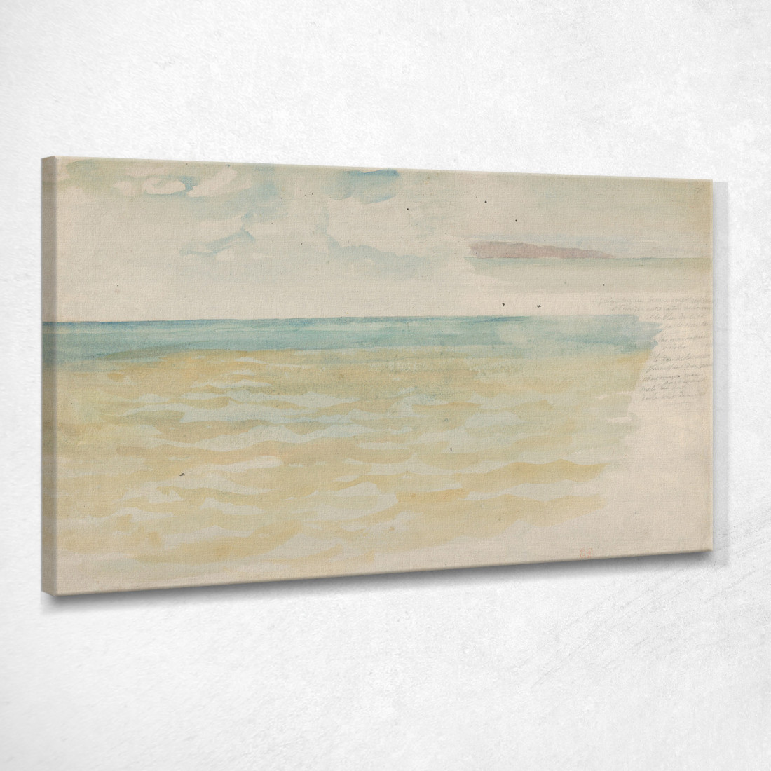 Il Mare A Dieppe Eugène Delacroix edx140 quadro stampato su tela