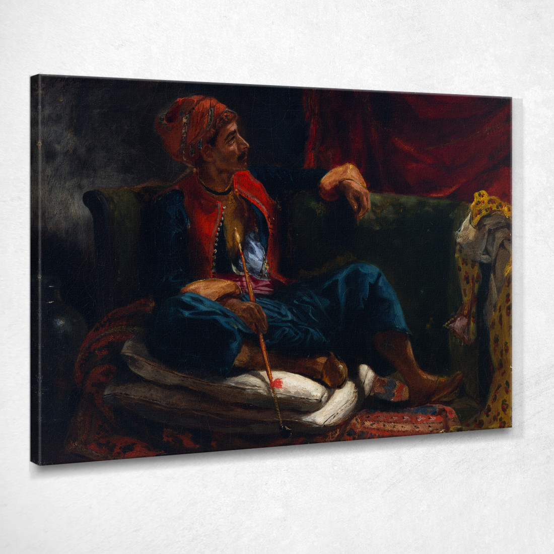 Il Fumatore Eugène Delacroix edx141 quadro stampato su tela