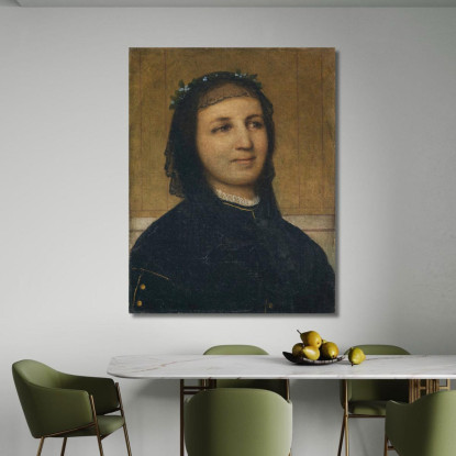 Ritratto Di Margaretha Antonietta Mähly-Schermar Arnold Böcklin abk5 quadro stampato su tela