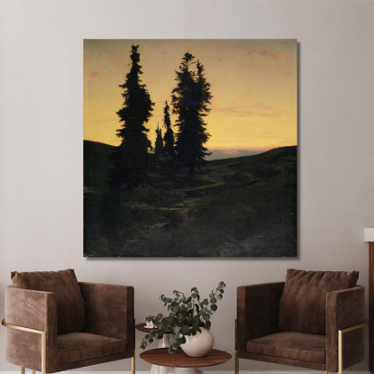 Per Gli Alberi Arnold Böcklin abk13 quadro stampato su tela