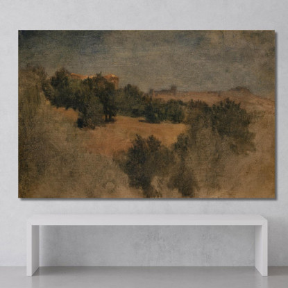 Paesaggio Nei Pressi Di Palestrina Arnold Böcklin abk21 quadro stampato su tela