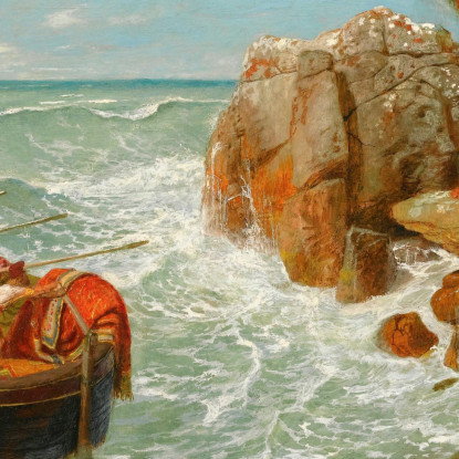 Odisseo E Polifemo Arnold Böcklin abk34 quadro stampato su tela