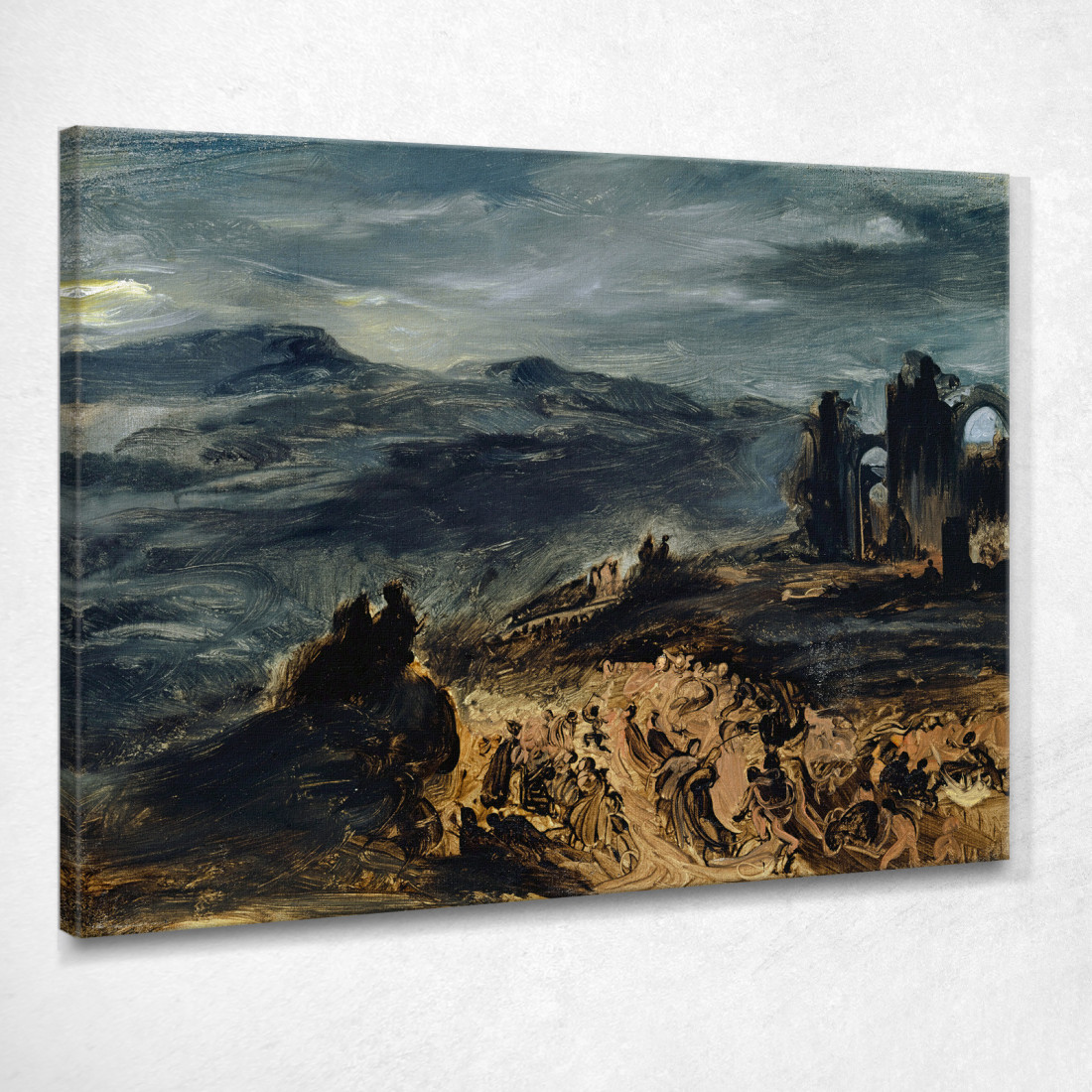 Il Sabato Delle Streghe Eugène Delacroix edx147 quadro stampato su tela