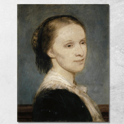 Ritratto Di Anna Elisabeth Burckhardt-Brenner Arnold Böcklin abk43 quadro stampato su tela