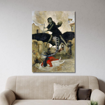 La Peste Arnold Böcklin abk69 quadro stampato su tela