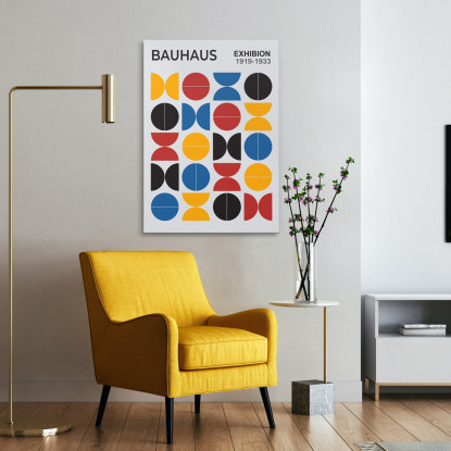 Quadro Scuola Bauhaus Forme Geometriche Colorate Bauhaus Style bhs1 quadro stampato su tela