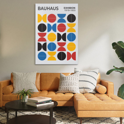 Quadro Scuola Bauhaus Forme Geometriche Colorate Bauhaus Style bhs1 quadro stampato su tela