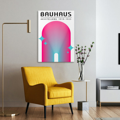 Quadro Bauhaus Arco Luminoso Sfumato Bauhaus Style bhs26 quadro stampato su tela