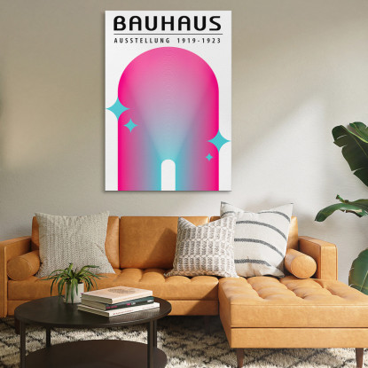 Quadro Bauhaus Arco Luminoso Sfumato Bauhaus Style bhs26 quadro stampato su tela