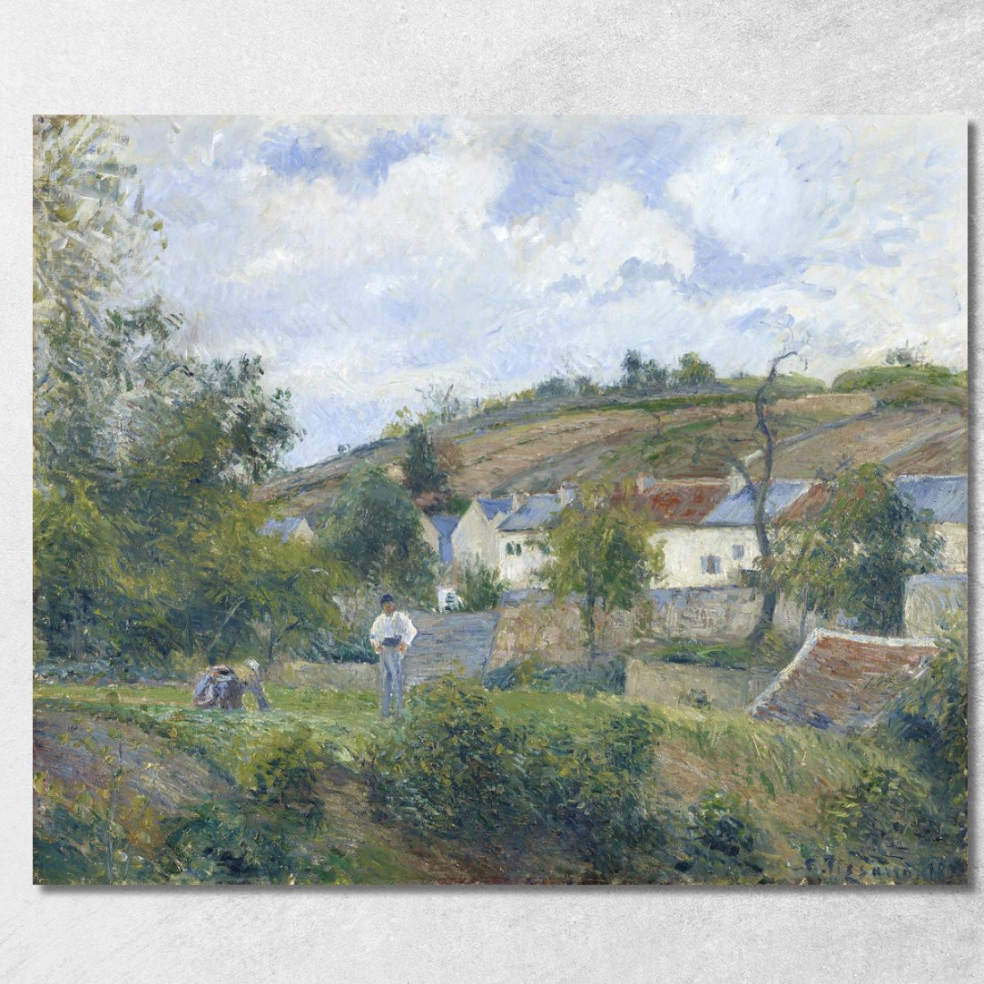 Un Angolo Dell'Ermitage Pontoise 1878 Camille Pissarro cps2 quadro stampato su tela