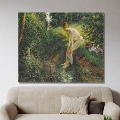 Bagnante Nel Bosco 1895 Camille Pissarro cps12 quadro stampato su tela