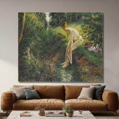 Bagnante Nel Bosco 1895 Camille Pissarro cps12 quadro stampato su tela