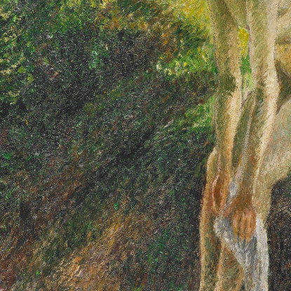 Bagnante Nel Bosco 1895 Camille Pissarro cps12 quadro stampato su tela