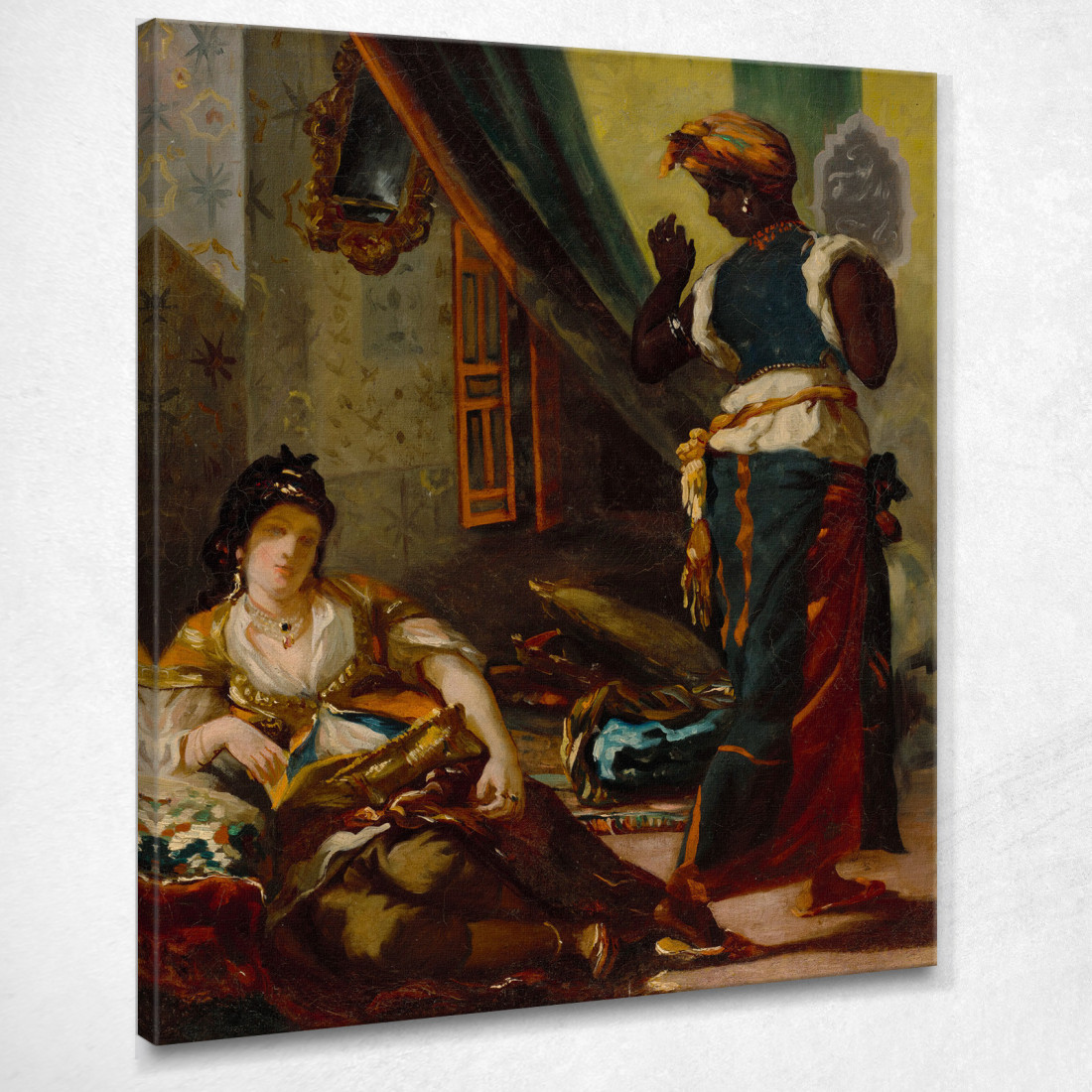 Le Donne Di Algeri Eugène Delacroix edx157 quadro stampato su tela