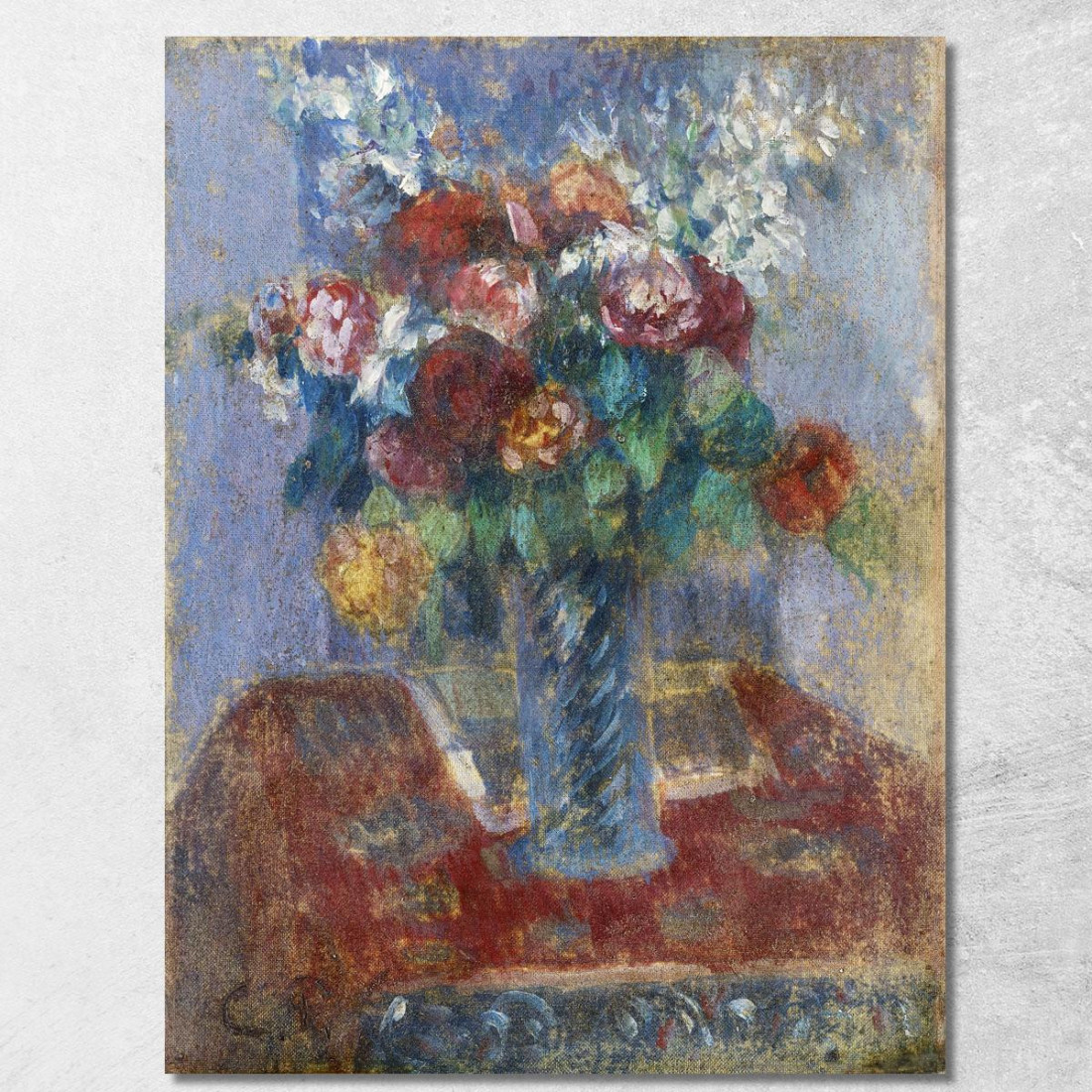 Mazzo Di Fiori Del 1900 Circa Camille Pissarro cps16 quadro stampato su tela