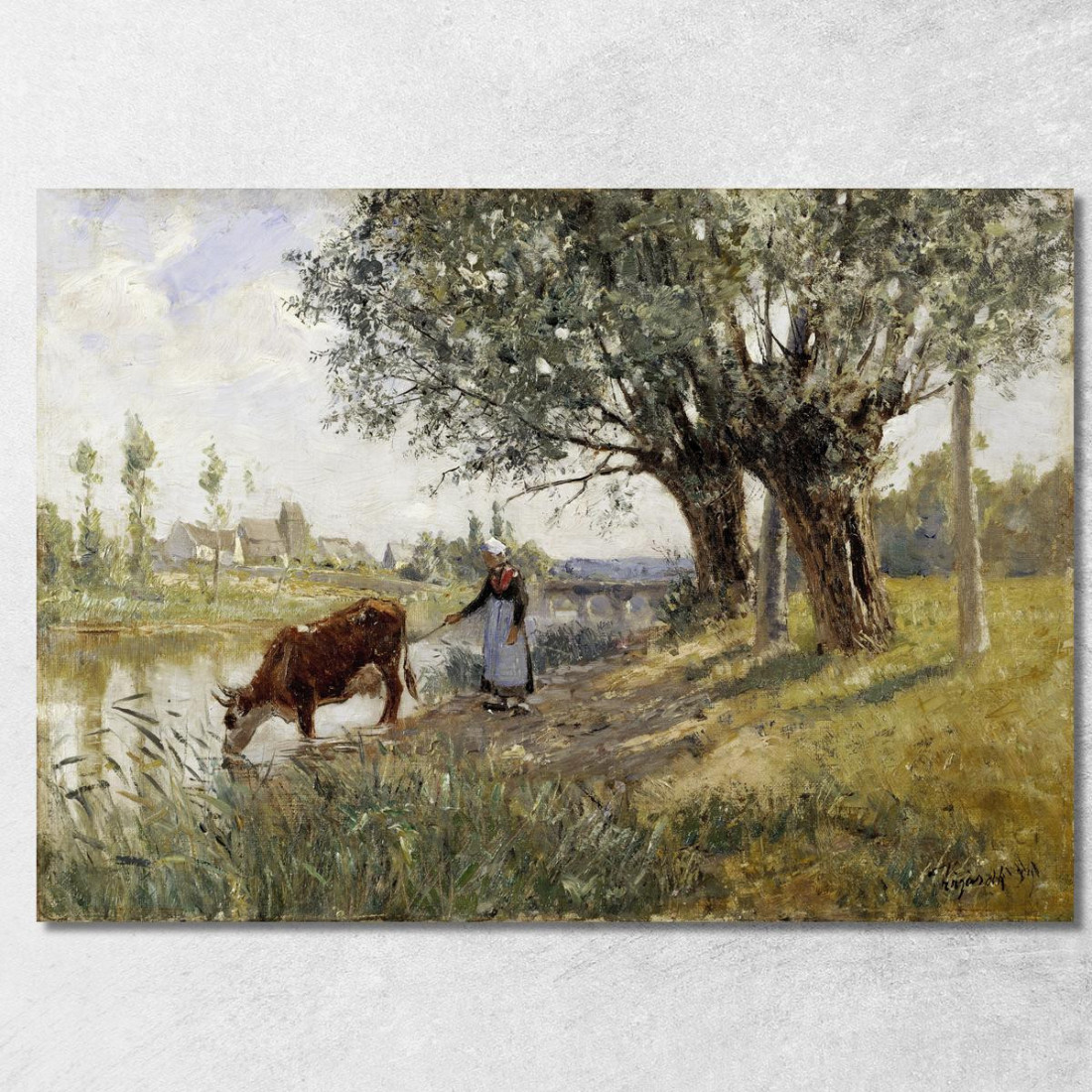 Campagna Vicino A Grez-Sur-Loing Camille Pissarro cps22 quadro stampato su tela