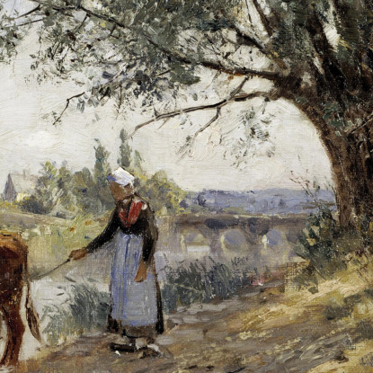 Campagna Vicino A Grez-Sur-Loing Camille Pissarro cps22 quadro stampato su tela