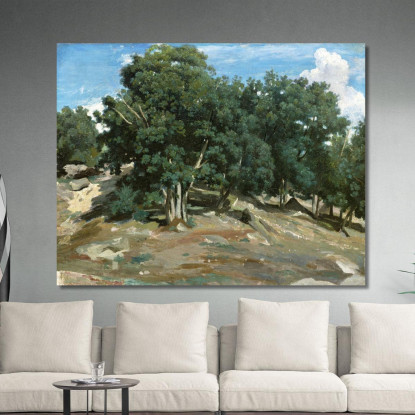 Querce Di Fontainebleau A Bas-Bréau Camille Pissarro cps26 quadro stampato su tela