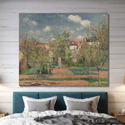 Giardino In Pieno Sole Le Jardin Au Grand Soleil Pontoise Camille Pissarro cps28 quadro stampato su tela