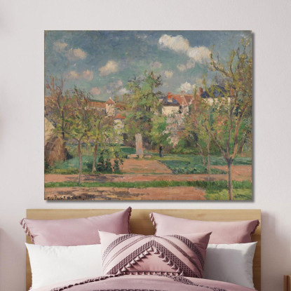 Giardino In Pieno Sole Le Jardin Au Grand Soleil Pontoise Camille Pissarro cps28 quadro stampato su tela