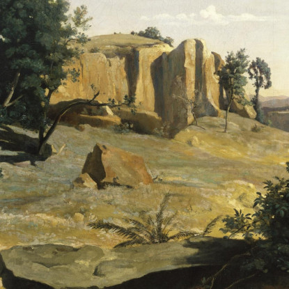 Agar Nel Deserto 1835 Camille Pissarro cps30 quadro stampato su tela