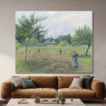 Fienagione A Éragny 1892 Camille Pissarro cps32 quadro stampato su tela