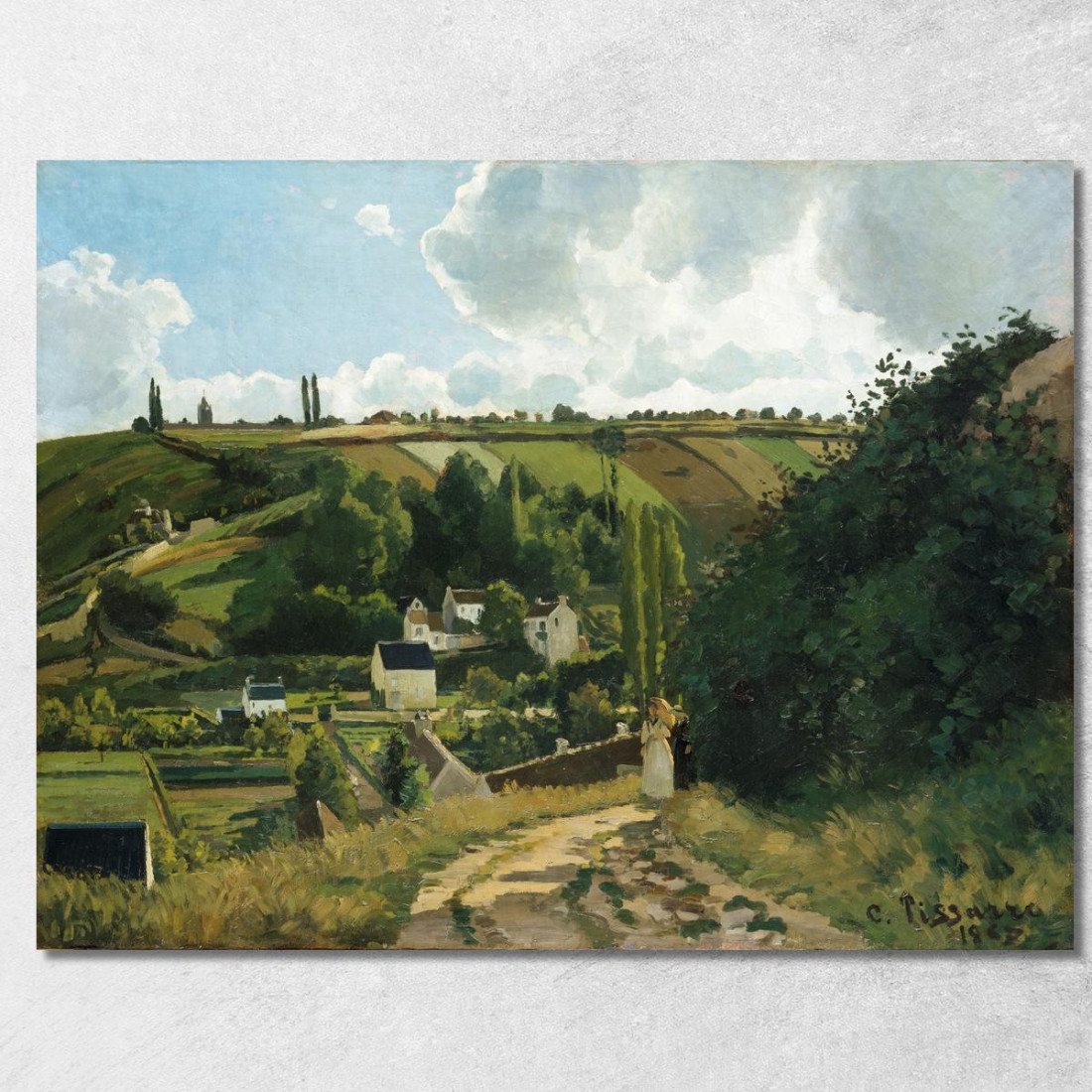 Jalais Collina Pontoise Camille Pissarro cps34 quadro stampato su tela