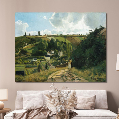 Jalais Collina Pontoise Camille Pissarro cps34 quadro stampato su tela