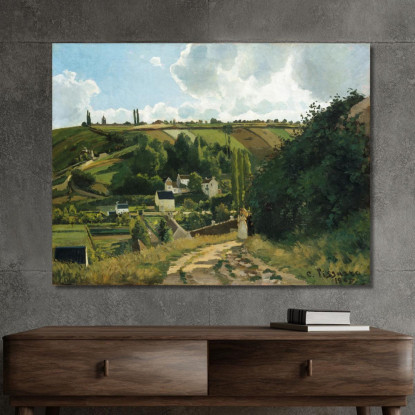 Jalais Collina Pontoise Camille Pissarro cps34 quadro stampato su tela