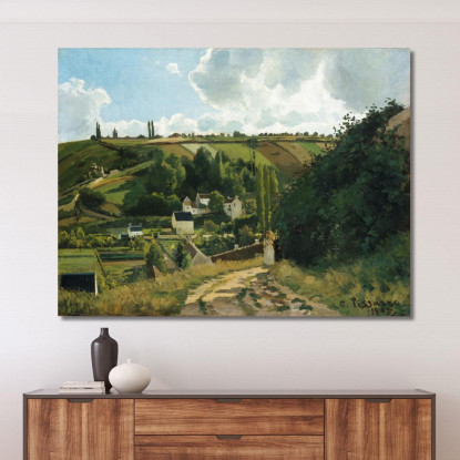Jalais Collina Pontoise Camille Pissarro cps34 quadro stampato su tela