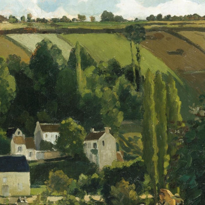 Jalais Collina Pontoise Camille Pissarro cps34 quadro stampato su tela