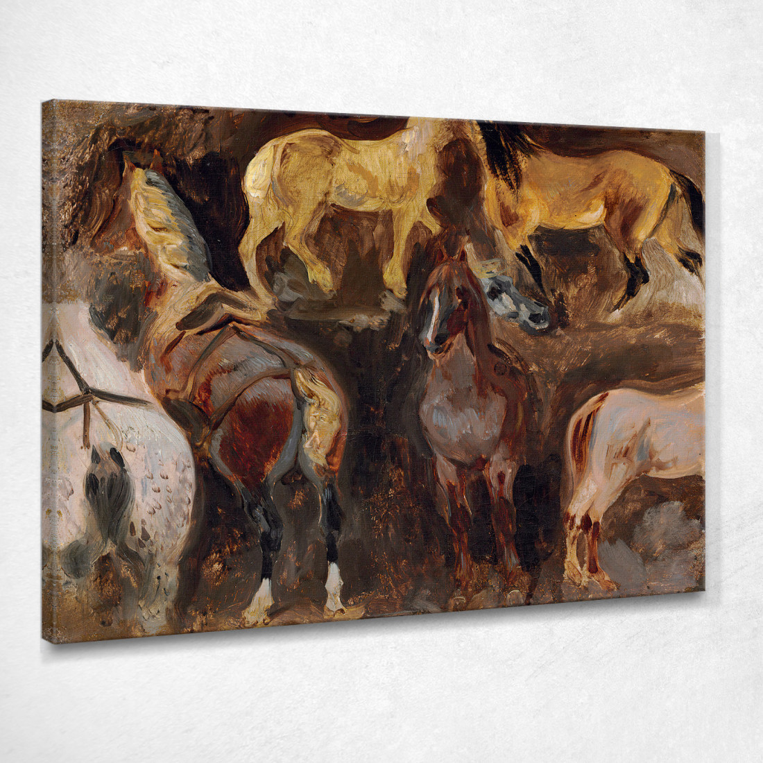 Studio Del Cavallo Eugène Delacroix edx160 quadro stampato su tela