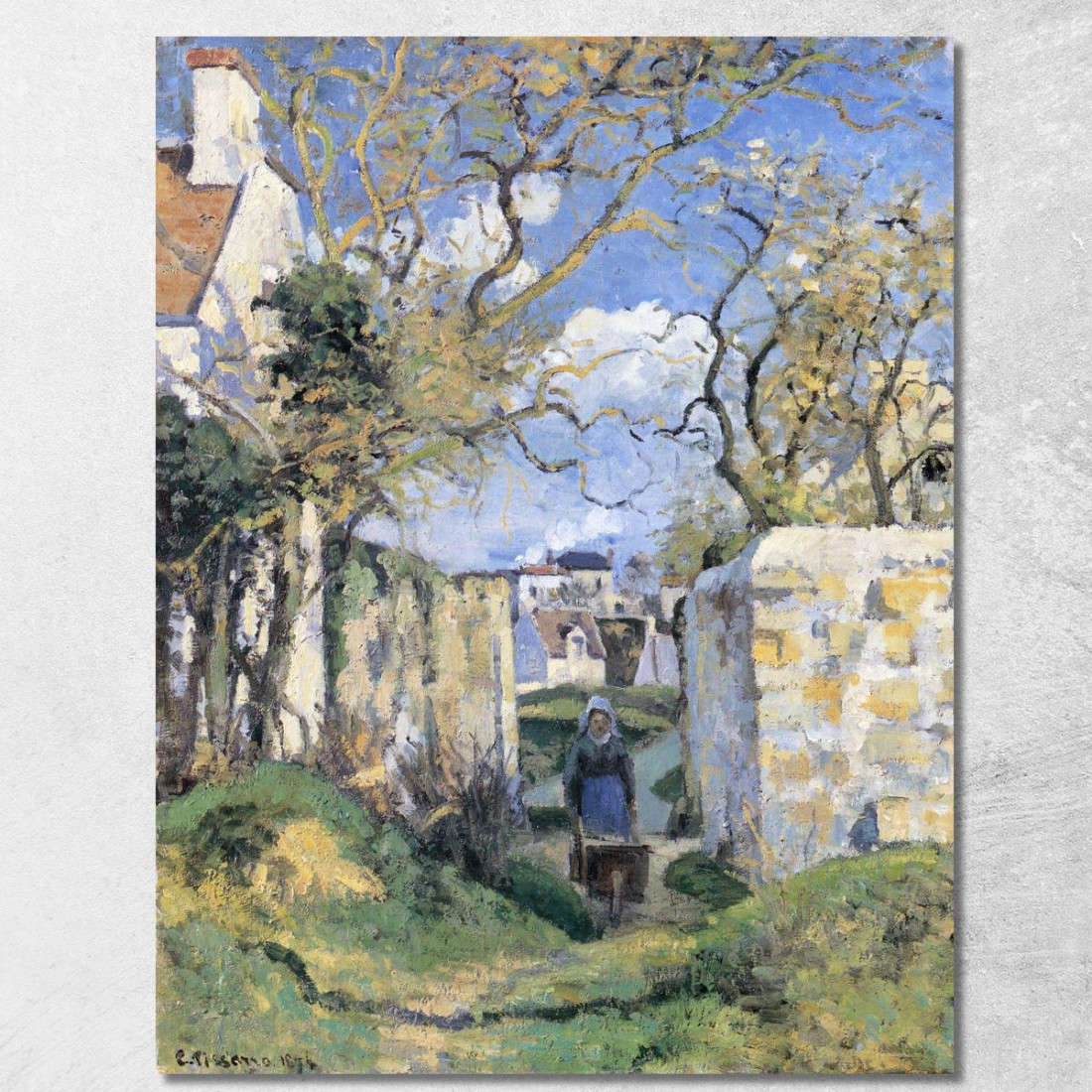 Paesaggio Di Pontoise 1874 Camille Pissarro cps41 quadro stampato su tela