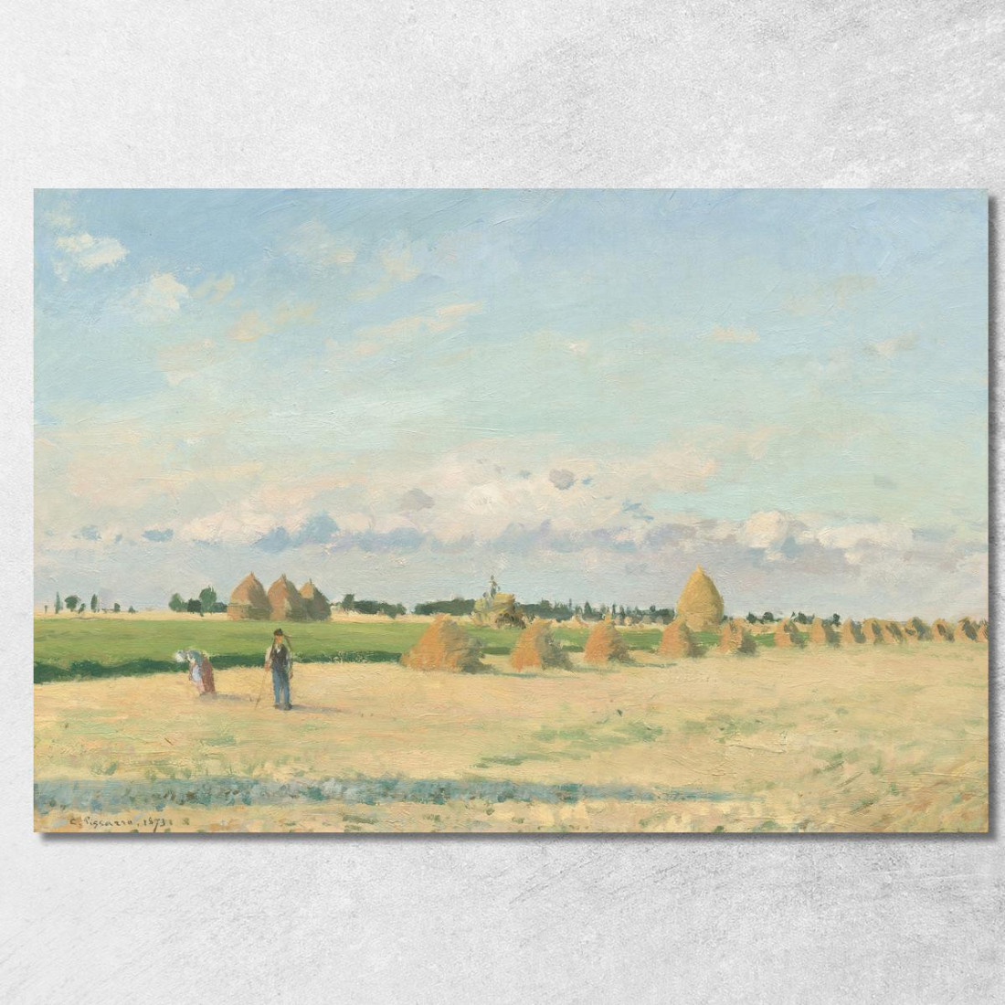 Paesaggio Ile-De-France 1873 Camille Pissarro cps42 quadro stampato su tela