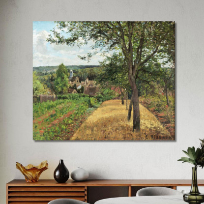 Frutteti A Louveciennes 1872 Camille Pissarro cps46 quadro stampato su tela