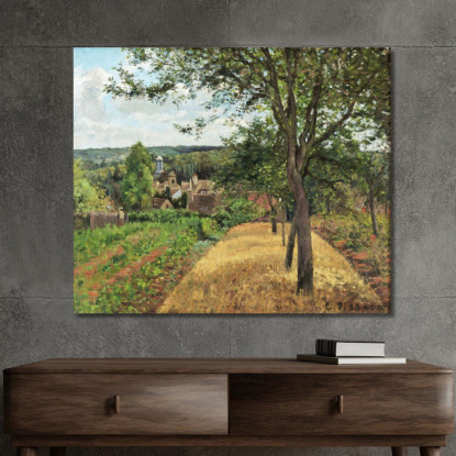 Frutteti A Louveciennes 1872 Camille Pissarro cps46 quadro stampato su tela